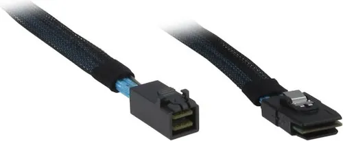 Inter-Tech Kabel SFF 8643 -> SFF 8087 0.75m - Internes SAS-Kabel für Mainboards, unterstützt 6 Gbit/s Übertragungsgeschwindigkeit und ermöglicht eine einfache Verbindung zwischen Mini SAS HD und Mini SAS.