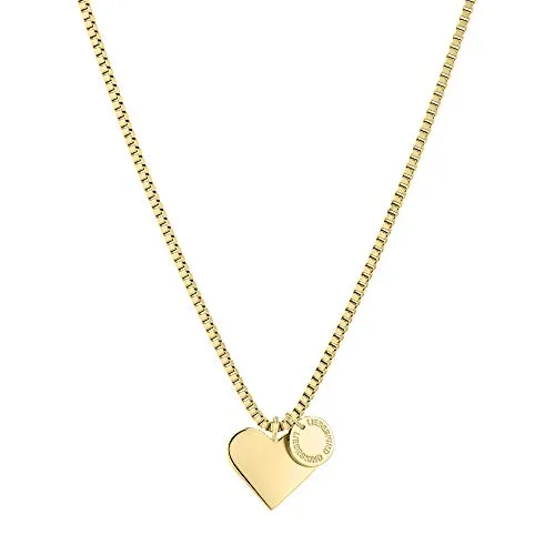 Liebeskind LJ-0504-N-45 Kette - Hochwertige Damenkette aus IP Gold Edelstahl, 40-45 cm verstellbar, im zeitlosen Design - perfekt als Geschenk für jeden Anlass.
