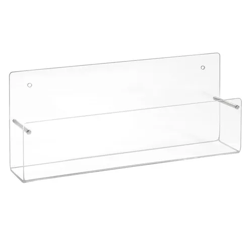 DIN Lang Wandprospekthalter im Querformat aus Acrylglas