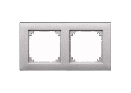 MERTEN 486260 Rahmen 2fach aluminium M-PLAN