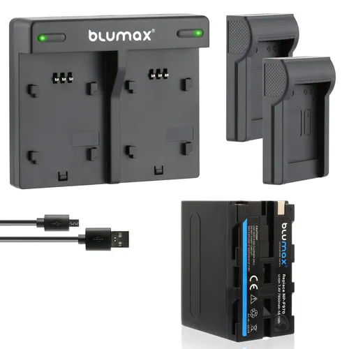 1x Akku + Lader für Sony NP-F970 NP-F330 F550 F730 F750 F770 F930 7850 mAh
