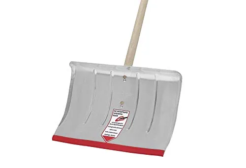 Alu-Schneeschieber mit Sandwichkante 50 cm mit Buchenstiel 150 cm