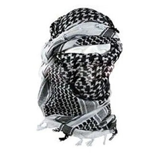 Mil-Tec PLO Halstuch Shemagh (110x110 cm/Weiß/Schwarz)