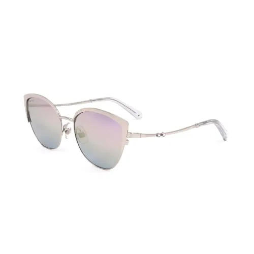 Swarovski SK0318 Brille, Shiny Palladium, 54 für Damen