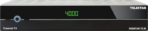 Telestar DIGISTAR T2 IR - DVB-T2 HD Receiver - TV-Receiver für DVB-T2 HD und DVB-C mit 3 Monaten freenet TV. USB Mediaplayer und einfache Bedienung in hochwertigem Metallgehäuse.