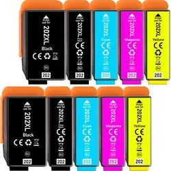 Produktbild 10er Pack Druckerpatronen 202 202XL kompatibel mit Epson XP-6100