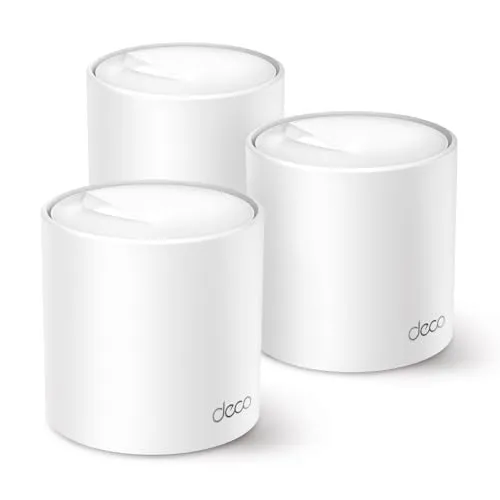 TP-Link Deco X50 Mesh WLAN Set (3 Pack) - Wi-Fi 6 AX3000 Dual Band Router Repeater, hohe Geschwindigkeit bis zu 3000 Mbit/s und optimale Abdeckung für große Häuser