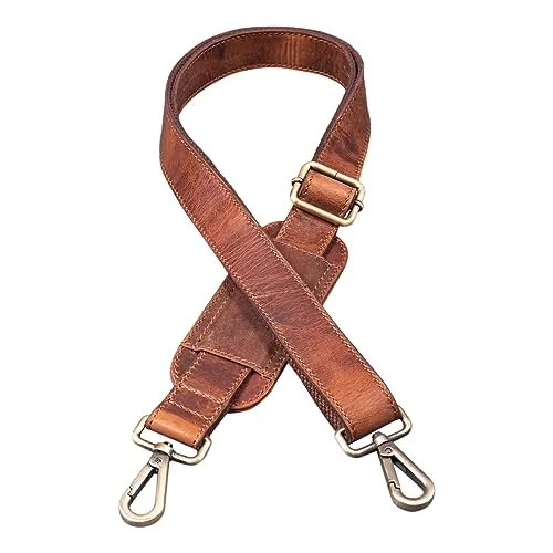 STILORD Taschengurt Breit Leder mit Karabiner und Polster von STILORD