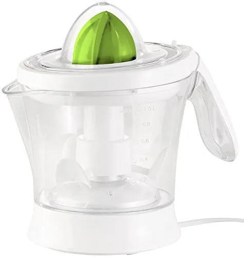 Rosenstein & Söhne Entsafter: Elektrische Zitruspresse, 40 Watt, 1 Liter, abnehmbare Kanne (Orangensaftpresse elektrisch, Elektrische Saftpresse, Elektrischer)