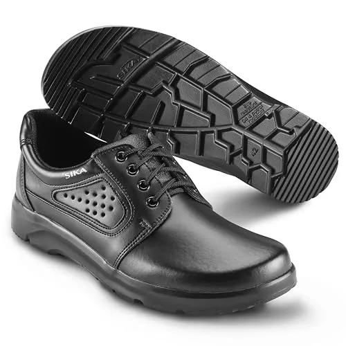 SIKA 172000 Optimax Schnürschuh O1 SRA - Schwarz - Gr. 42 - Herren Industrie & Handwerk Schuhe, robuster Schnürschuh mit rutschfester SRA-Sohle für sicheren Halt bei der Arbeit.