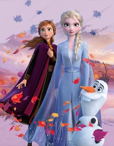 Große Frozen Die Eiskönigin Decke Flauschdecke Dreamteam 130 x 170 cm super weiche Fleecedecke Wohndecke Kuscheldecke Disney Anna Elsa Olaf Kristoff Arendelle Völlig unverfroren pass. zur Bettwäsche