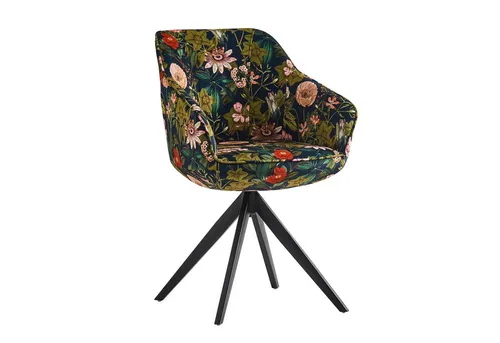 B&D home Polsterstuhl ARVIT, drehbar und gepolstert in petrol von B&D home