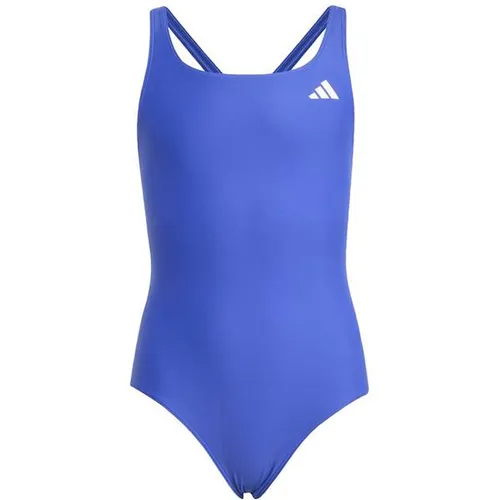 adidas Unisex Kids Badeanzug mit V-förmigem Rückendesign - Sportlicher Badeanzug für Kinder, ideal für Schwimmtraining und Freizeit, aus 100 % recyceltem Polyester für hohen Tragekomfort und Langlebigkeit.