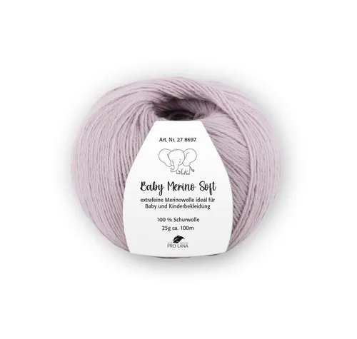 Pro Lana Baby Merino soft Häkelwolle, 100 m (Baby Merino Soft Wolle, zartes Gefühl auf der Babyhaut), 25 g