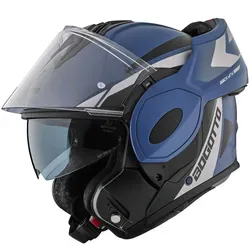 Bogotto FS-X600 Atyr Limited Edition Klapphelm, blau, Größe XL - Motorradhelm mit klarer Visier-Pinlock-Vorbereitung, optimal belüftet und in stylischem blau – ideal für Männer, die Komfort und Sicherheit schätzen.