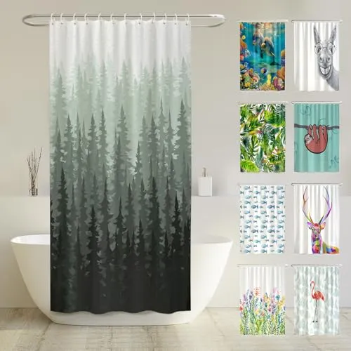 Arteneur Duschvorhang 120 cm, Anti-Schimmel und Waschbar - Duschvorhang in 120 cm Breite, beschichtet und 100% wasserdicht. Ideal für ein schimmelfreies Badezimmer mit modernem Design und hochwertigem Polyester. Waschbar bei 40°C für einfache Pflege.