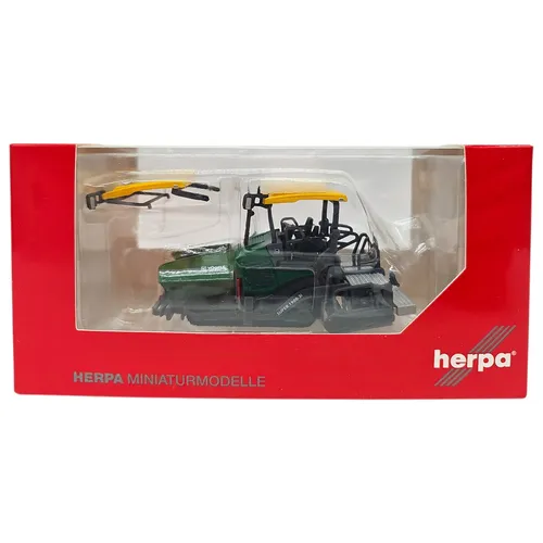 herpa 313834 Vögele Deckenfertiger 1900-3i - Fahrzeuge für Modelleisenbahnen mit detaillierter Nachbildung, ausziehbaren Arbeitsbohlen und klappbaren Schütten – perfekt für Sammler und Modellbauer im Maßstab 1:87.