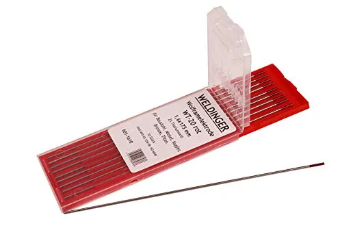 WIG-Wolframelektrode WT-20 rot 1,6 x175 mm 10 Stück