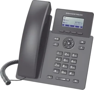 Grandstream GRP2601 VoIP-Telefon - 2 Leitungen - Festnetztelefone mit fünfwegiger Anruffunktion, ideal für effiziente Kommunikation in Büros oder Home Offices.