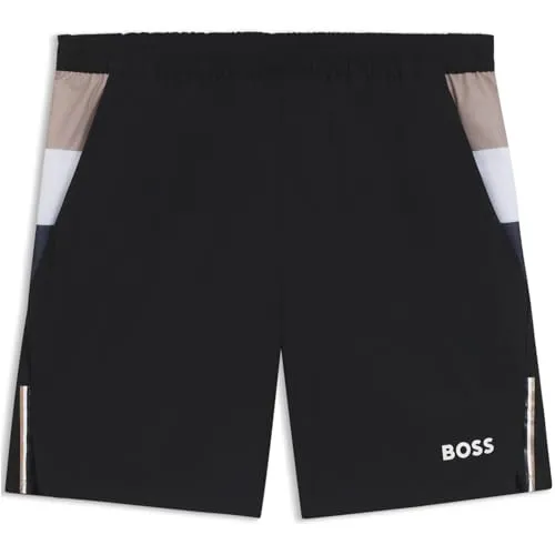 BOSS Herren S T-Match 9 inch Active Tennis-Shorts aus feuchtigkeitsregulierendem Stretch-Gewebe Schwarz001 XXL
