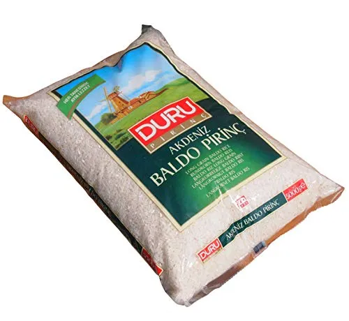 Duru XL Beutel Akdeniz Baldo Rundkorn Reis - 5000g - Reis, ideal für Risotto und Paella, sorgt für perfekte Konsistenz und Geschmack in jedem Gericht.