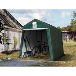 TOOLPORT Garagenzelt Carport 2,4 x 3,6 m - Carport für zuverlässigen Schutz vor Regen, Wind und Sonne. Ideal für Motorräder und Gartenwerkzeuge, mit 100% wasserdichter Plane und stabiler Stahlrohrkonstruktion.