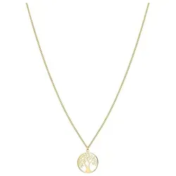 Tamaris Halskette mit Anhänger - Eleganz in IP-Gold (L) 45 cm - Ketten aus Edelstahl mit IP-gold Beschichtung, verstellbare Länge für perfekten Sitz und stilvollen Look.