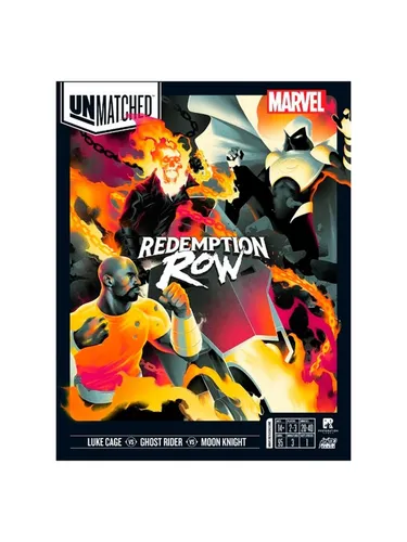 Huch Friends Unmatched Marvel Redemption Row - Ghost Rider, Luke Cage vs. Moon Knight, mehrfarbig, für 2 bis 3 Spieler, regt Kreativität und aktives Spiel an