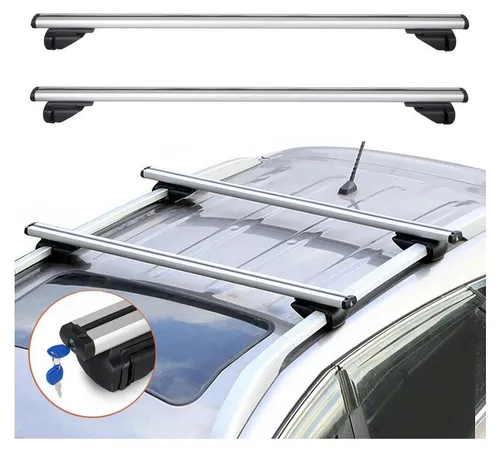 2er-Set Universelle Aluminium-Querträger für das Dach (Dachträger)