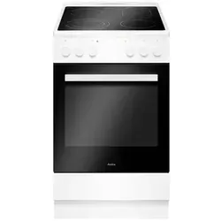 Amica Herd SHC 903 021 W - Freistehend mit Glaskeramik-Kochfeld - Freistehender Herd mit Glaskeramik-Kochfeld, Energieeffizienzklasse A, ideal für moderne Küchen und energieeffizientes Kochen.