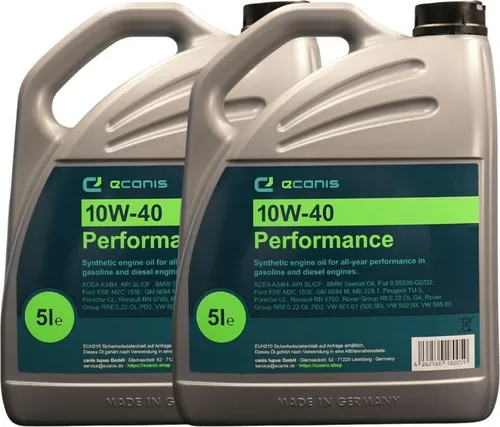 Motoröl Multipack 2x5 l 10W-40 A3/B4 SL/CF ECANIS Performance synthetisch PKW