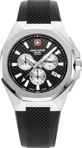 Swiss Alpine Military Typhoon Chrono SAM7005.9837 Herrenuhr - Chronograph für Herren mit Schweizer Quarzwerk, 10 ATM wasserdicht und stilvollem Design – ideal für sportliche Aktivitäten und den Alltag.