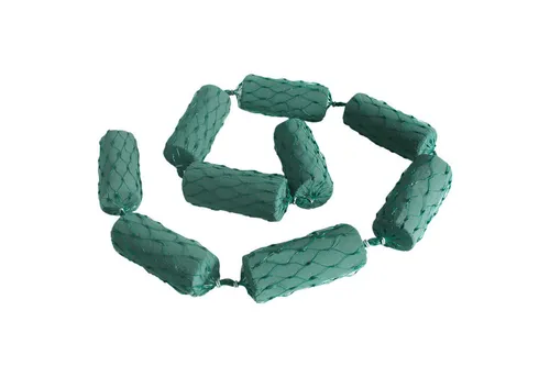 Creativery Bastelmoos, Nass Steckschaum Girlande ca.2m für Frischblumen 12 Zylinder à 5x12cm