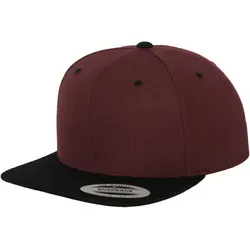 Flexfit Classic Snapback 2-Tone Cap, maroon / black