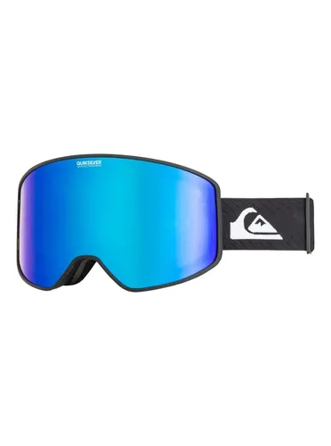 QUIKSILVER Skibrille STORM 2025 in true black - Herren Schneebrille mit hochwertiger Anti-Fog-Beschichtung für klare Sicht und maximalen Komfort beim Snowboarden.