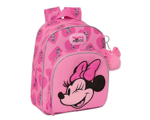 Disney Minnie Mouse Rucksack Rosa Minnie mouse Kinder Rucksack Minnie Mouse Loving Rosa 28x34x10 cm