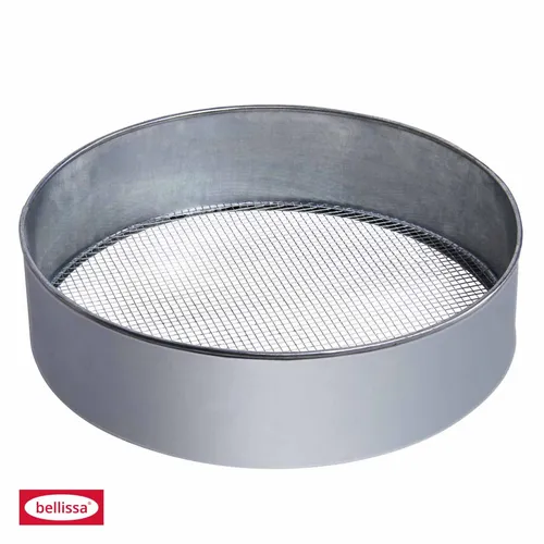 Metallrandsieb mit Wechselgitter verzinkt, Ø 39 cm - Siebe & Durchwurfgitter – Robustes, verzinktes Metallrandsieb mit praktischem Wechselgitter für vielseitigen Einsatz in der Küche oder im Garten.