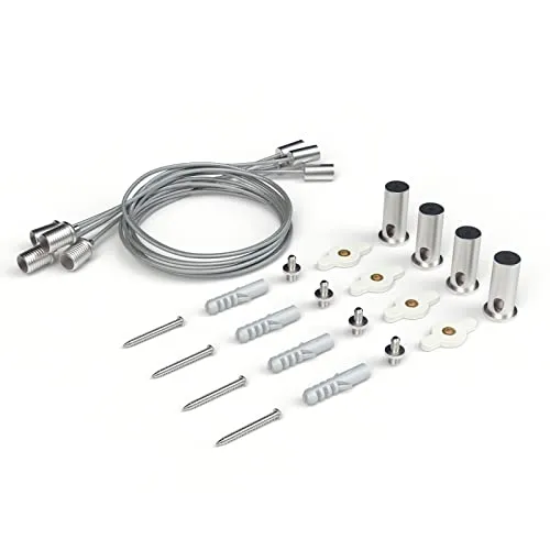 BR Bringer Deckenhalterung Montage-Set für Infrarotheizung - Heizkörper: Deckenmontage für Bringer Infrarotheizungen, individuell einstellbare Höhe für optimale Flexibilität und einfache Installation.