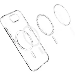 Spigen Handyhülle für iPhone 16e - Transparent-Weiß - Taschen & Schutzhüllen, robuste Schutzhülle mit Heavy Duty Design für optimalen Schutz und schocksichere Eigenschaften.