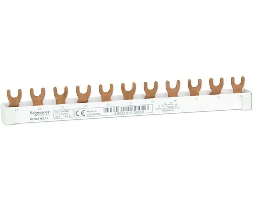 GSC R9XFH311 Phasenschiene Resi9 Gabel, 3P, 11 TE, 63A, ablängbar