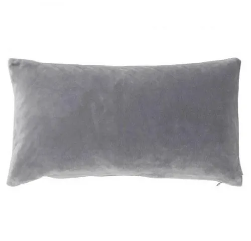 PAD Kissenhülle Kissenhülle Samt Smooth Light Grey (25x50cm)
