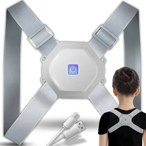 Retoo Rücken Geradehalter, Haltungskorrektur, Rückengurt für Männer und Frauen, Haltungstrainer, Schultergurt, Rückenhalter buckel korrektur, Verstellbare obere Rückenstütze, Rückenstabilisator