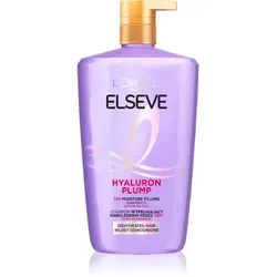 L'Oréal Paris Elseve Hyaluron Plump Moisture Shampoo – 1000 ml - Hochwertiges flüssiges Shampoo für intensive Feuchtigkeit und Pflege. Ideal für trockene Haare, sorgt für ein geschmeidiges Haargefühl und brillanten Glanz.