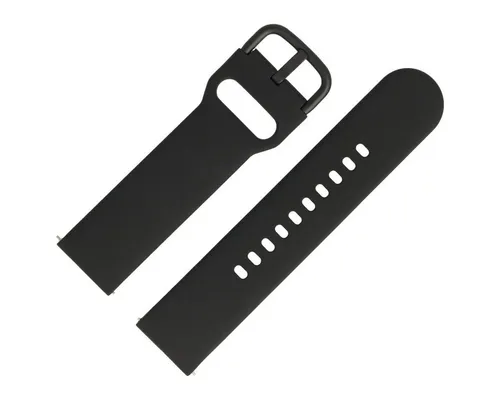 MARBURGER Uhrenarmband 20mm Silikon Fitness Smartwatch XS Extra Kurz Schwarz