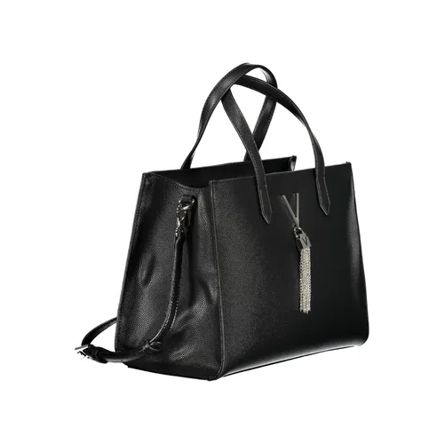 VALENTINO Damen Elegante Handtasche Schwarz - Damentaschen, stilvolle Clutch mit Innenfächern und elegantem Reißverschluss, perfekt für Hochzeiten und besondere Anlässe.
