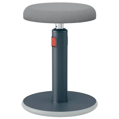 LEITZ Hocker Ergo Cosy 65180089 grau - Ergonomischer Aktiv Sitz- Steh-Hocker, ideal für Büro und Homeoffice, platzsparend und bis 110 kg belastbar