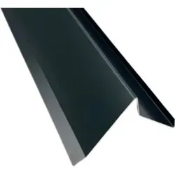Ortgangblech Ortblech 2 m lang Alu Anthrazit RAL 7016 Zuschnitt 20 cm - Siehe Skizze