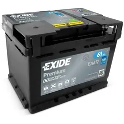Exide EA612 Premium Carbon Boost - 61Ah 600A Autobatterie, leistungsstark und langlebig für zuverlässige Fahrzeugstarts