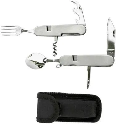 BasicNature Biwak Survival Besteckset, 2-teilig