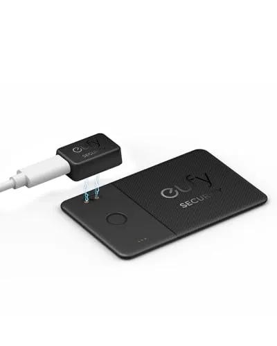 eufy SmartTrack-Karte E30 - Wiederaufladbarer Bluetooth-Tracker - Schlüssel- & Gegenstandsfinder, funktioniert mit Apple 